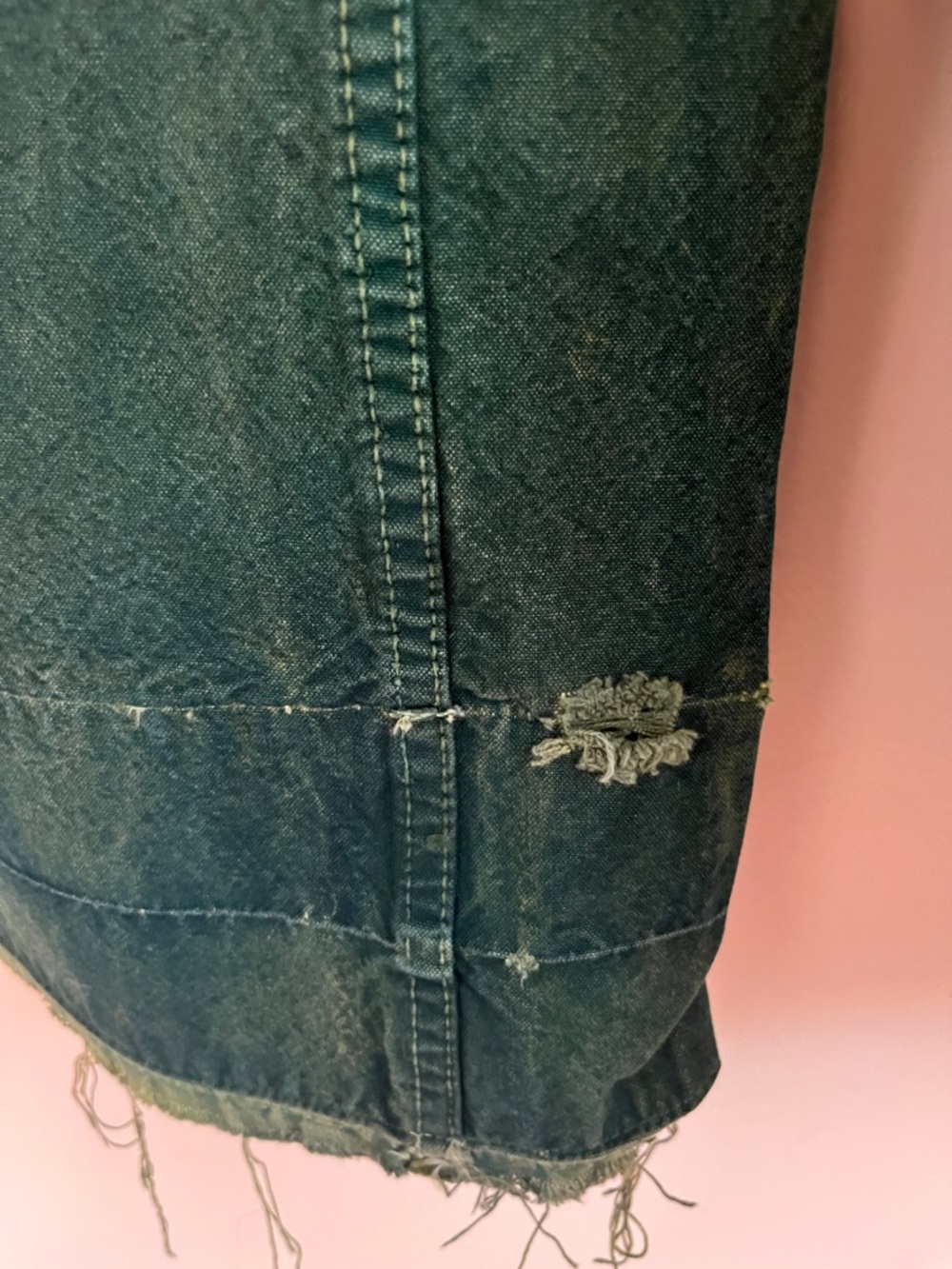 Jesse Kamm Forest Green Wide-Leg Cotton Pants - Picture 3 of 9